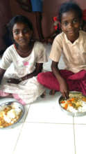 Children eating meals