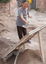 Prepping sand in Pozo Hondo