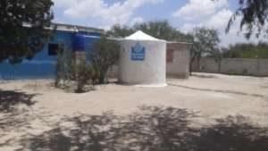 Finished rainwater system in Los Pirules