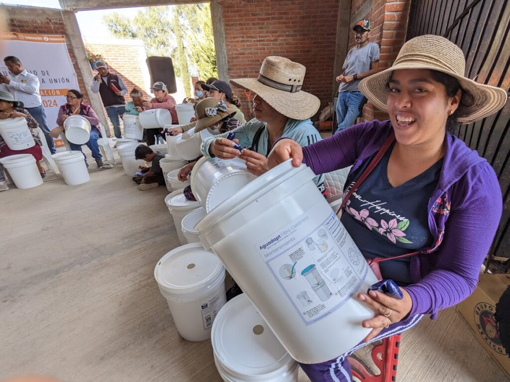 Assembling water filters in San Diego