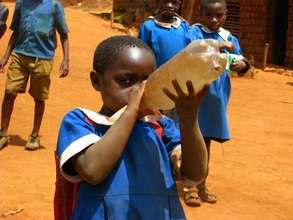 Child drinking Dirty Water