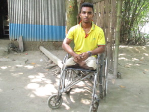 Akash Sarker is Physical Handicapped boy