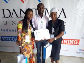 GEM Team members with Grant Award Certificate