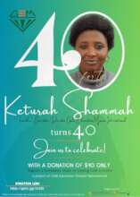 Our Founder 40th Birthday Fundraising Appeal Flier