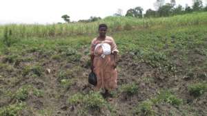 Mutesi Rose, one of the beneficiaries