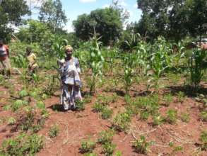 Another beneficiary in her garden