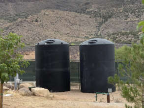New 5,000 gallon water tanks.