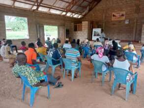 Workshop and training in a village