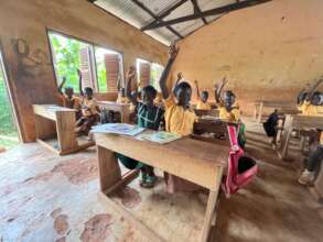 Children happily attending class