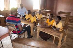 Group discussion with children