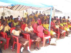 Children participating the ceremony