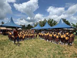 School supply ceremony held under clear skies