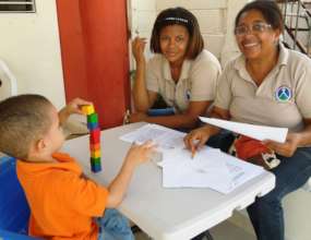 Delfina teaching developmental screening