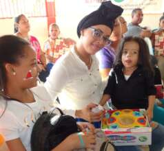 2 yr old Ubaldo with mother and sister