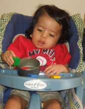 Ubaldo in his special chair