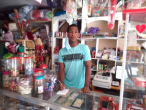 Wilmy working in the variety shop
