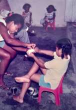 Learning to put on my socks