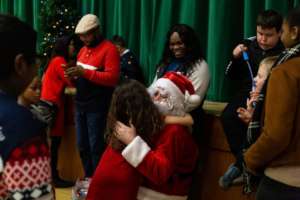 Every child received a gift from Santa