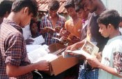 Mobile Library for slum children in Trichy, India