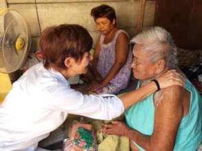 Elderly house visits: care packages & hugs