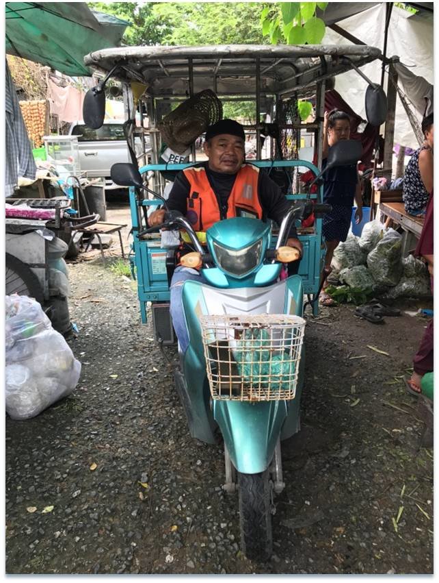 Local motorcycle taxi driver