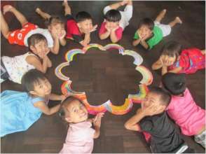 Day Care children hard at work
