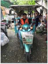 Local motorcycle taxi driver