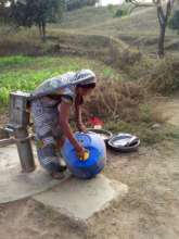 Filling a WaterWheel at the nearest hand pump