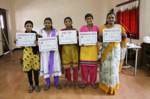 CHW's Completing their Training in India