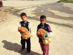 Children Receiving Vegetables