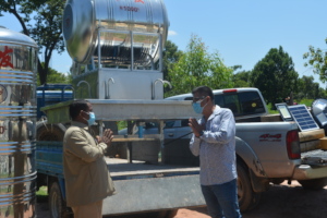 Delivery of hand washing system