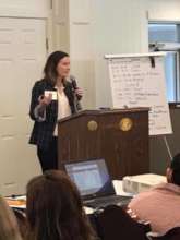 Presenters came forward at the 2 day training.