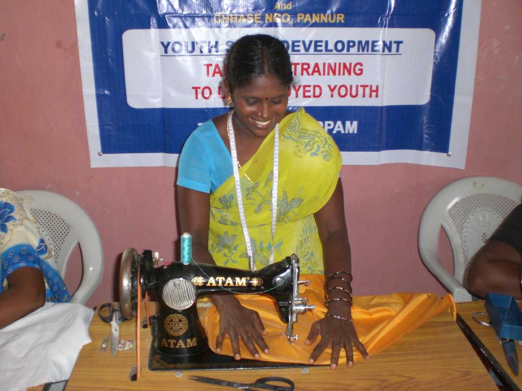 Provide sewing training to 60 poor women & youth