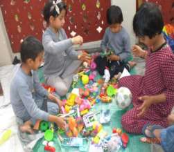 Children Playing with Toys