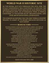 WWII Historic Plaque dedicated on Kristallnacht