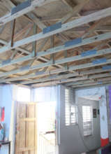 Interior Yolanda's finished roof