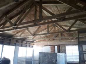 Raul's Roof Under Construction - Interior View