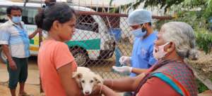 Anti-Rabies Vaccination Drive in progress