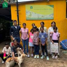 Volunteering event with school children