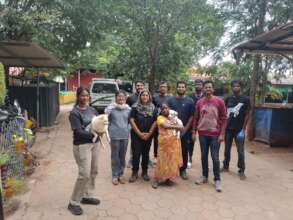 A celebration with pets