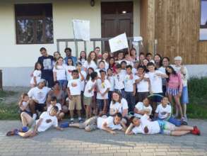 Hanna at our camp in Csaracso