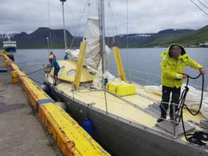 22.07.18 Casting off from Isafjordur, Iceland
