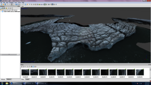 3D drone model of Inglefieldbreen