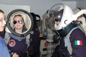 Zoe Townsend at  Mars Simulation Camp, Utah desert