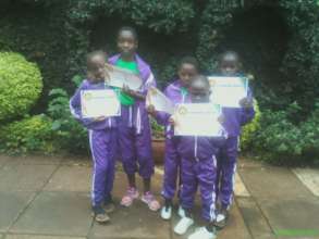 We were given certificates for our efforts!!