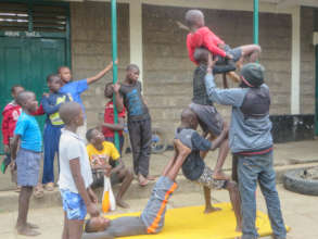 Currently over 50 kids come for acrobat lessons