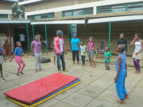 Acrobat school for kids of Kayole