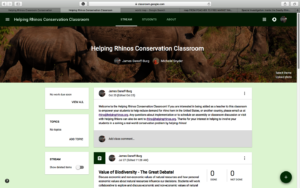 Reducing Demand for Rhino Horn - Curriculum page