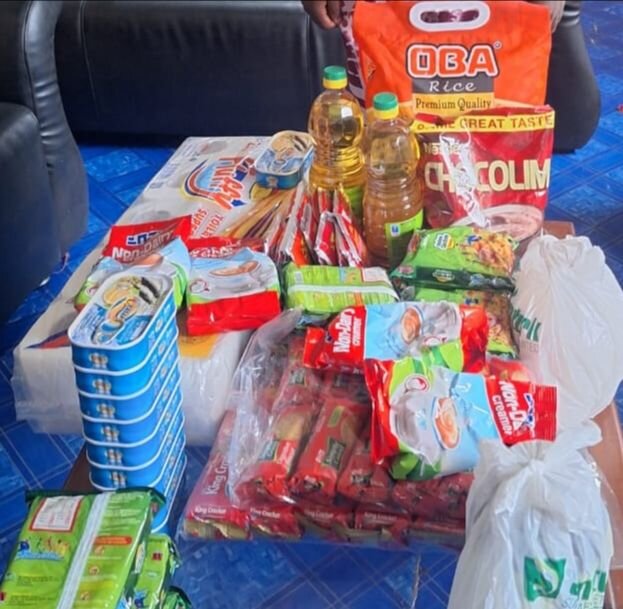 Food supplies for student, New Life, Ghana