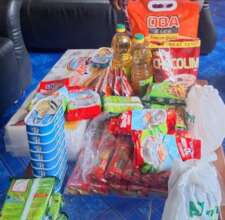 Food supplies for student, New Life, Ghana